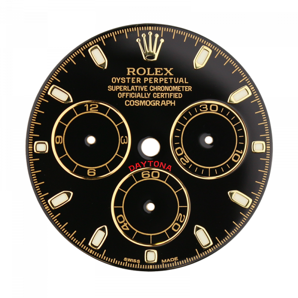 Rolex Daytona 40mm Black/Gold Custom Dial