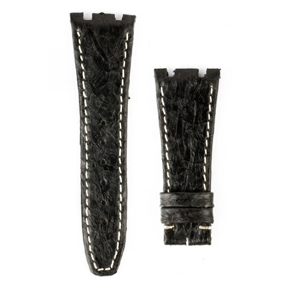 Custom Black Nile perch strap for 39mm ap royal oak 15300 15400 15202
