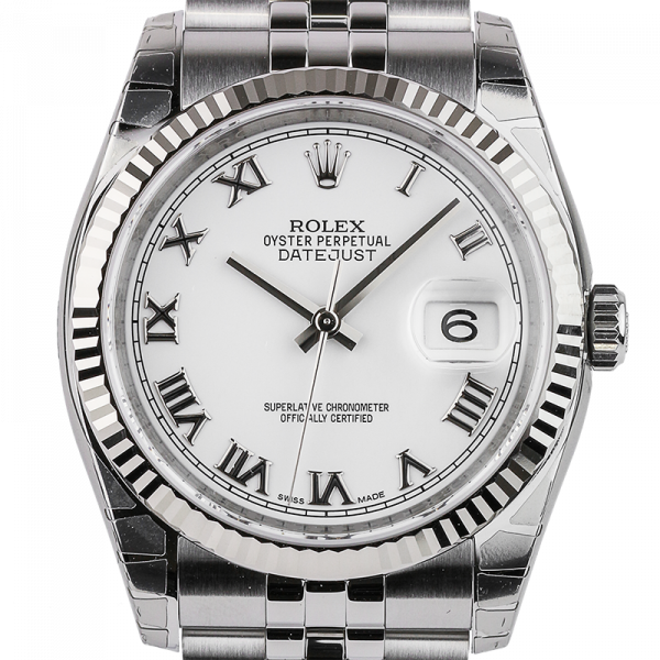 Rolex DateJust 36mm White/Roman Jubilee 116234