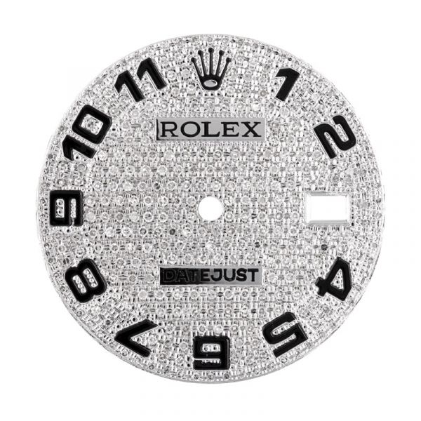 Custom Diamond Paved Dial for Rolex Datejust 36