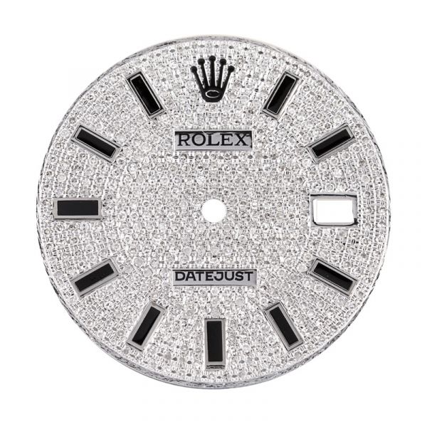 Custom Diamond Paved Dial for Rolex Datejust 41