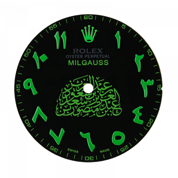 Rolex Milgauss Black/Green Design Custom Dial