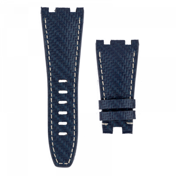 100% Genuine Blue Carbon Fiber Custom Strap For Audemars Piguet Royal Oak Offshore 42mm