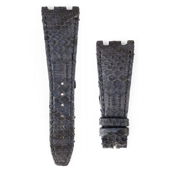 Custom blue python strap for Audemars Piguet Royal Oak Offshore Old style