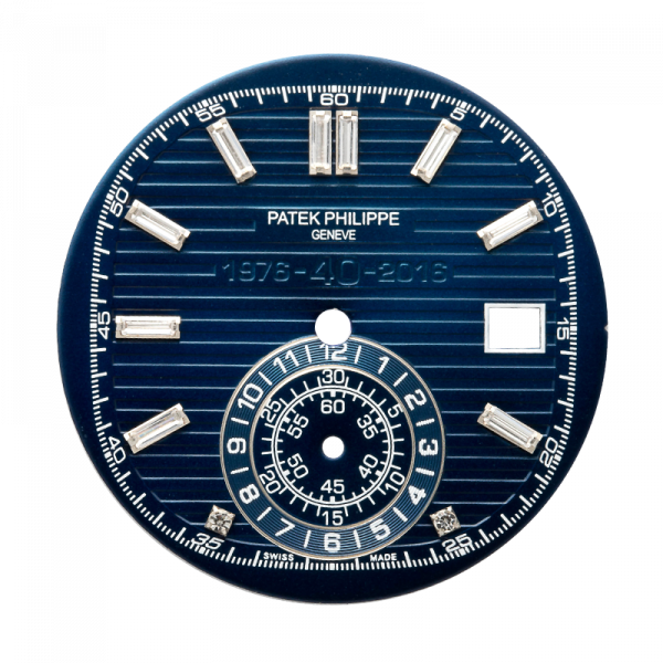 Custom Blue/Diamond Dial for Patek Philippe Nautilus 5980