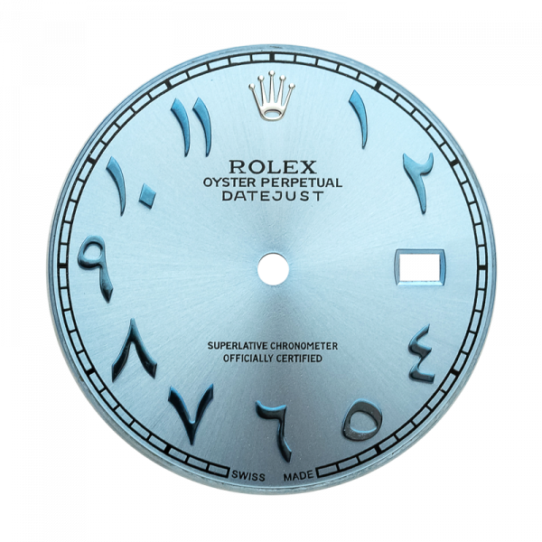Custom Ice Blue Arabic Dial for Rolex Datejust 41