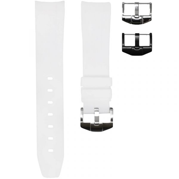 Horus Rubber Strap for Rolex Watches - White