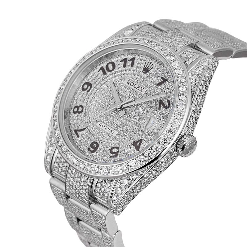 Full Custom Diamond Set Rolex Datejust 116300