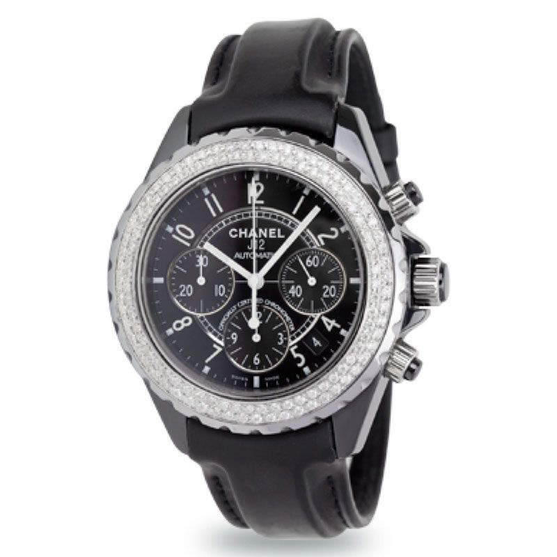 Chanel J12 Chronograph 41mm Leather Strap H0940