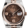 Rolex DateJust 36 Steel and Everose Gold Chocolate Dial Jubilee 116201